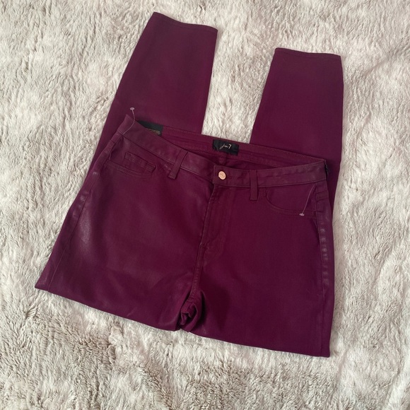 7 For All Mankind Women Skinny Jeans | 7 For All Mankind Ankle Skinny Jean Sz 10 - Picture 2 of 16